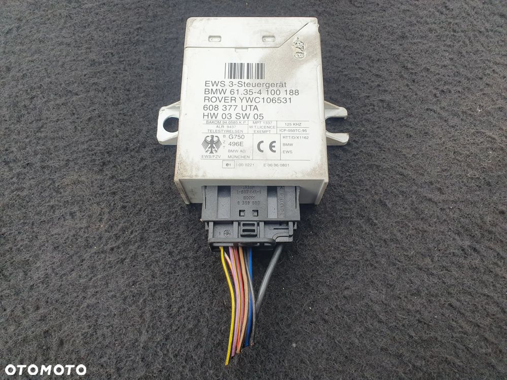 BMW 5 E39 E46 MODUŁ IMOBILIZERA STEROWNIK EWS 61354100188 - 1