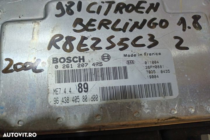 Calculator motor ECU 0261207475 - 1.8 0261207475 - 1.8 Citroen Berlin - 4