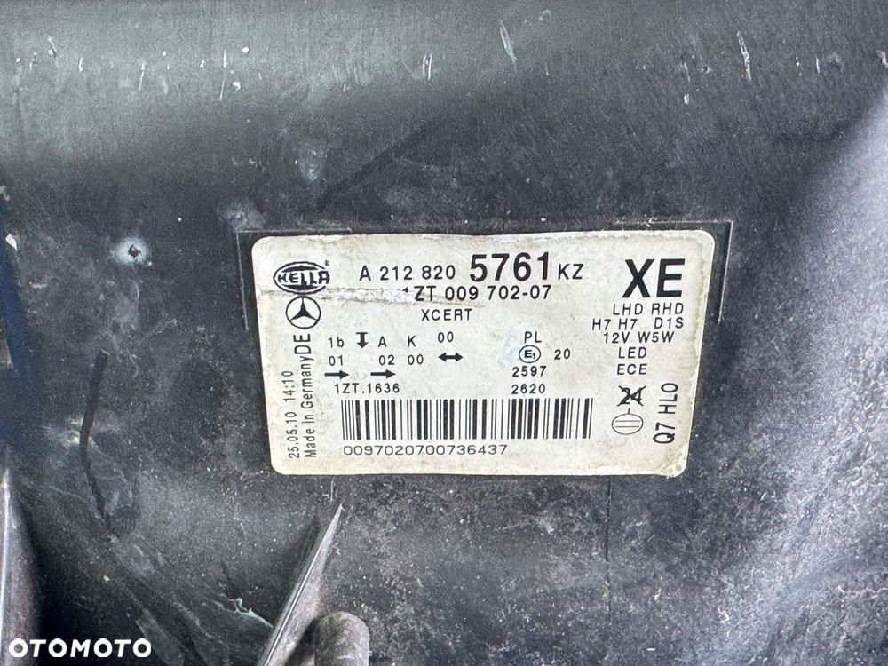 LEWY BI XENON MERCEDES W212 HELLA BDB - 8