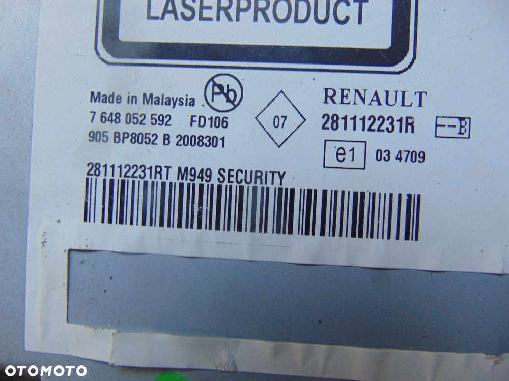Radio Renault OE 281112231R - 3