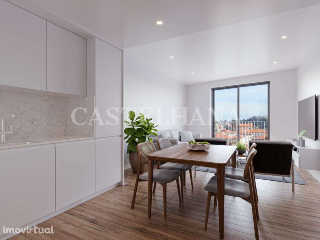 Apartamento T1 duplex com terraço e garagem junto ao Jardim do Morro - Grande imagem: 5/35