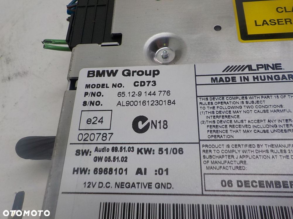 BMW E90 E91 RADIO FABRYCZNE PROFESSIONAL 9144776 - 2