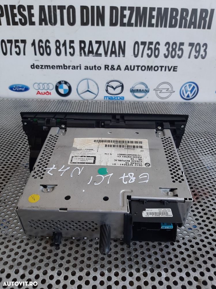 Radio Cd Bmw E90 E91 E92 E93 E87 E81 Cod 9229241 Display Ok Dezmembrez Bmw - 4