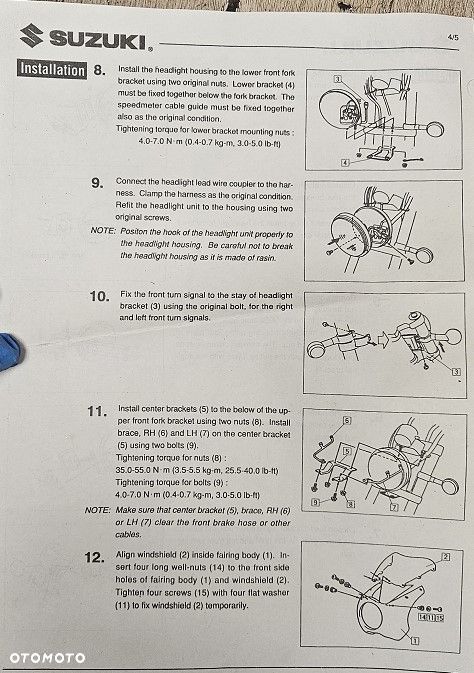 Oryginalna Czasza Owiewka szyba Suzuki VZ800 Marauder  94400-48823-33J - 15