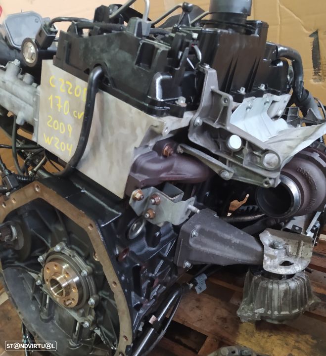 Motor Mercedes C220 cdi 170cv 2009 OM 646811 W204 caixa manual 6v ref: 716608 - 6