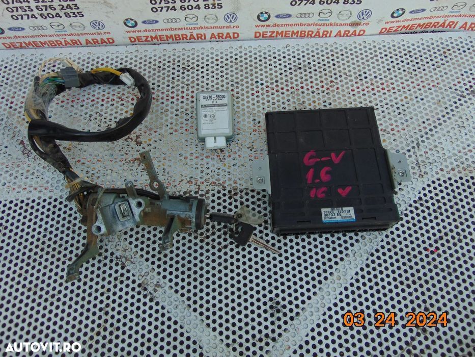 kit pornire Suzuki Grand Vitara 1.6 benzina ecu contact cu cheie cip i - 2