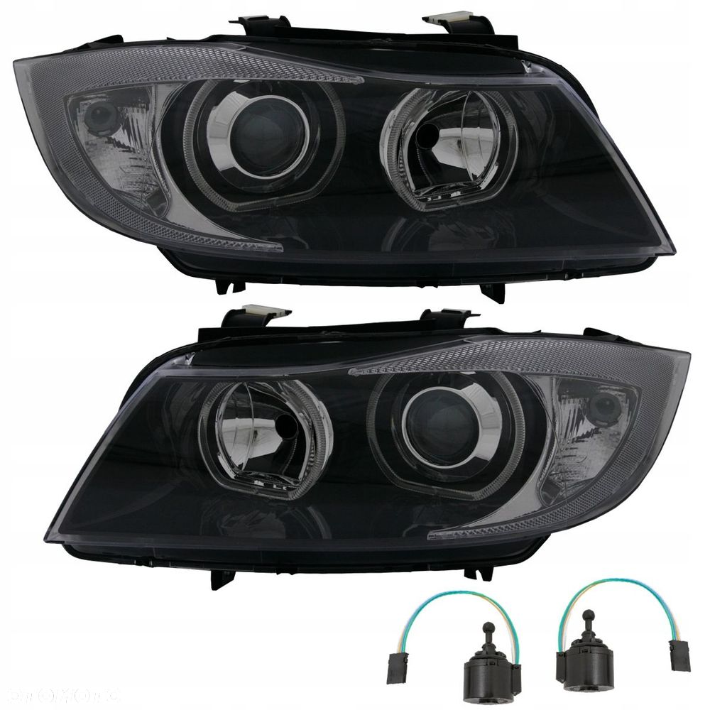 Reflektory Lampy L+R Ringi Angel Eyes LED Soczewka h7 Bmw 3 e90 e91 Lci FL - 1