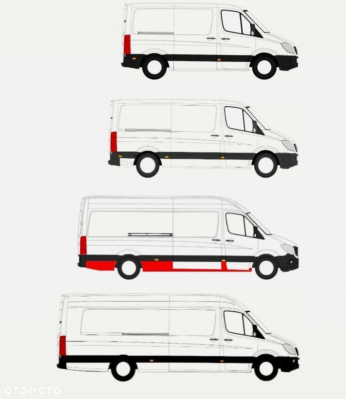 Reperaturka / progi Sprinter 906 / Crafter 06-17 wersja Średnia L3 Prawe - 1