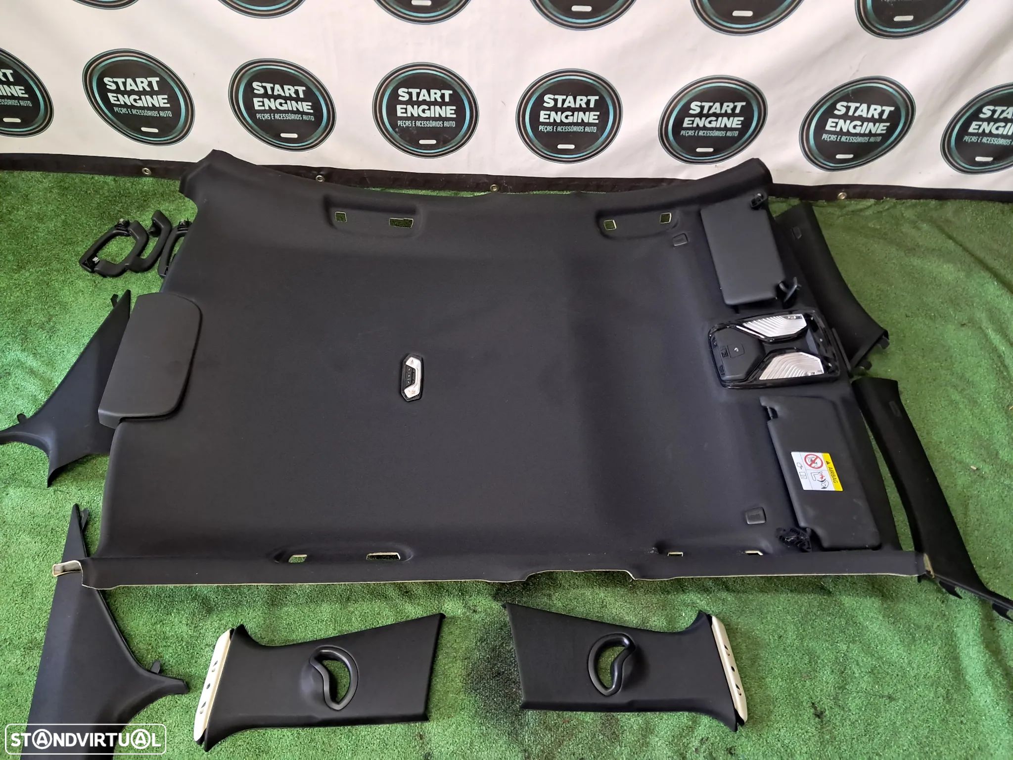 Teto Cupula Forro do Teto BMW Serie 3 G20 CARRO Pack M preto original 2019-2024 318 320 325 330 - 1