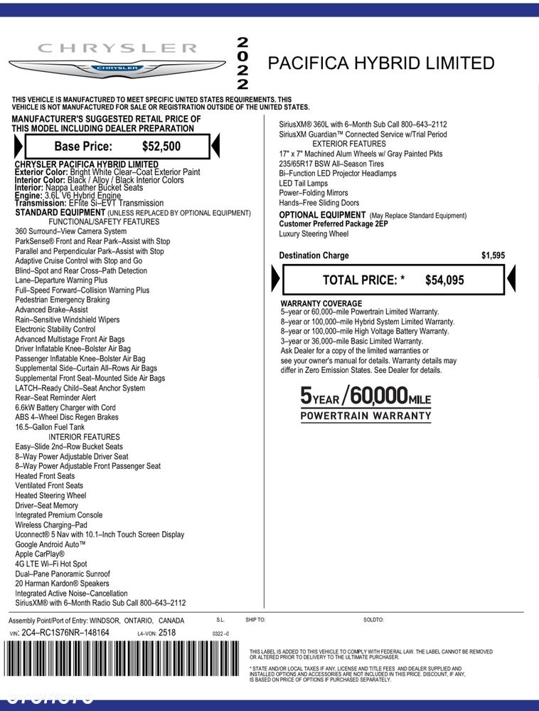 Chrysler Pacifica - 14