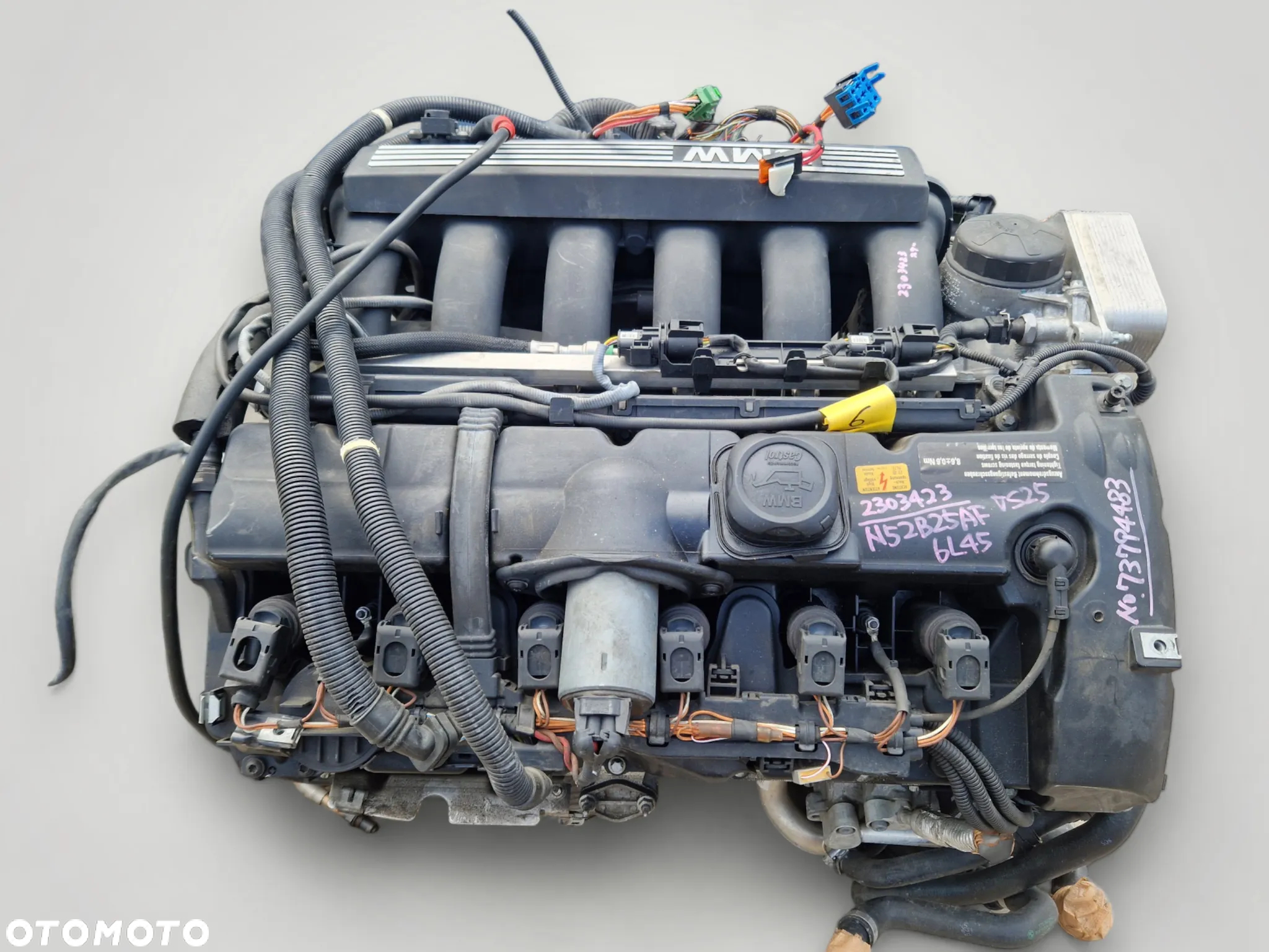BMW E90 E91 E92 E93 E60 E61 LIFT LCI 2006-2010 325i 525i 2.5i N52 N52 B25A SILNIK GOŁOWICA BLOK  # KOLEKTOR ZAWÓR DISA ALTERNATOR POMPA  WSPOMAGANIA WTRYSKI PRZEPUSTNICA SONDA LAMBDA - 3