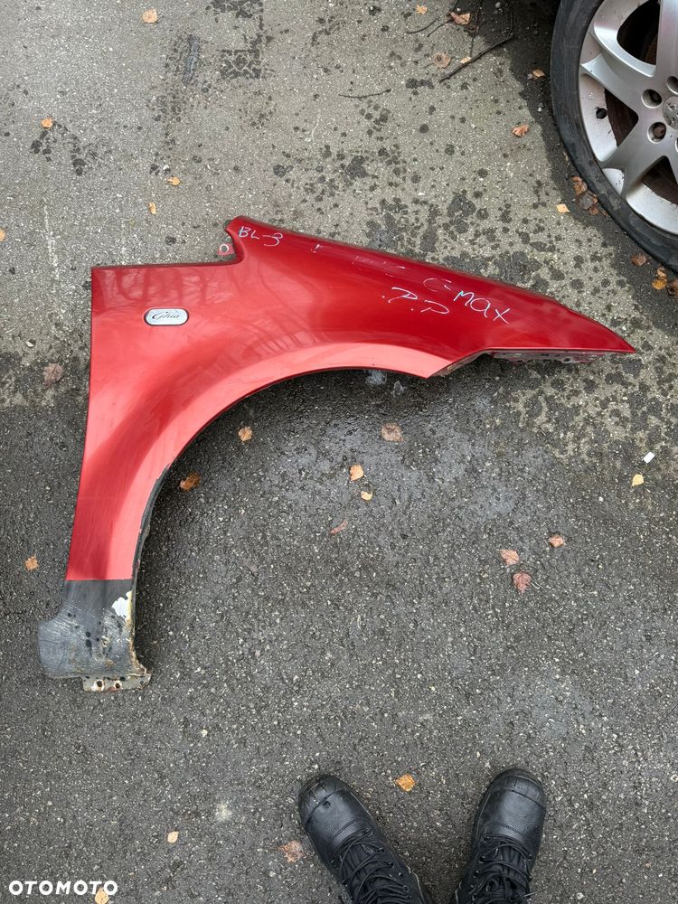 Błotnik przedni prawy FORD C-MAX I 2003-2010 czerwony metalik - 1