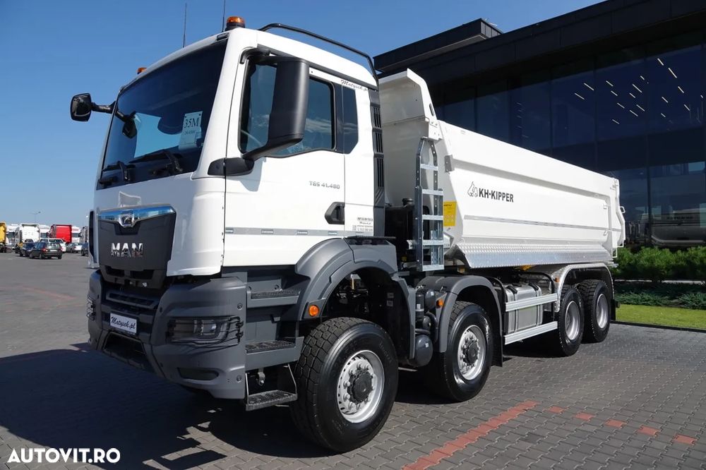 MAN TGS 41.480 / 8x8 / BASCULANĂ SPATE / MANUAL / NOU NOU / KH-KIPPER / - 13
