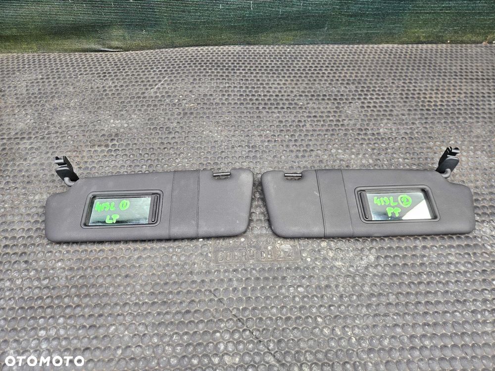 Daszek Słonecznik 8K0857551 8K0857552 Czarne S-Line Oslona Przeciwsloneczna Haczyk Lewa Prawa AUDI A4 B8