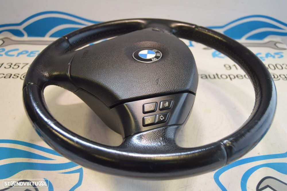 VOLANTE GUIADOR COMPLETO BMW SERIE 3 E92 COUPE 32306764547 6764547 E90 SEDAN E91 TOURING E93 CABRIO X1 E84 PELE AIRBAG COMANDOS MULTIFUNÇÕES CONTROLO - 4