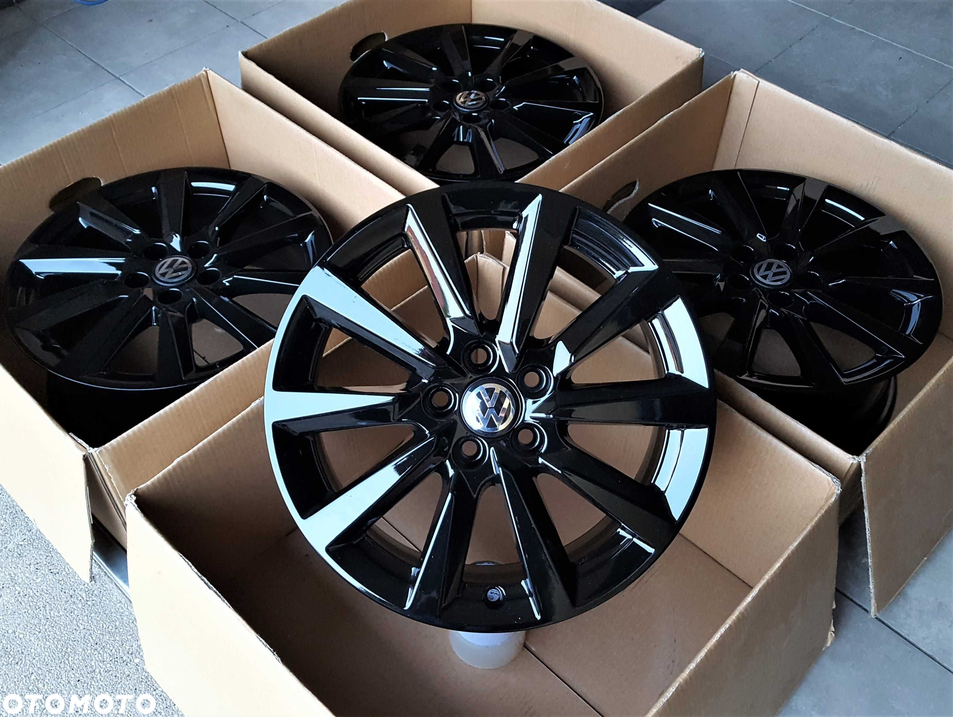 Alufelgi 16 5x100 VW T-Cross Polo Taigo Golf IV New Beetle Czarne 480# - 4