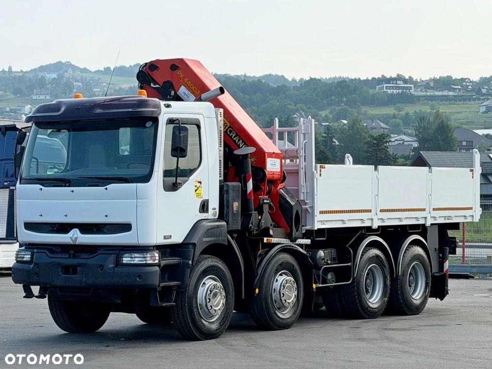 Renault KERAX 420 DCI * WYWROTKA 5,35 m + PALFINGER PK 44 002 + PILOT * 8x4 - 4