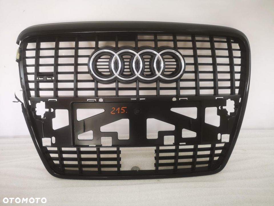 AUDI A6 C6 S-LINE 4F0  BLACK 04- ATRAPA PRZEDNIA PRZÓD / GRILL POD RADAR NR: 4F0853651L, NR AUKCJI NG215 - 1