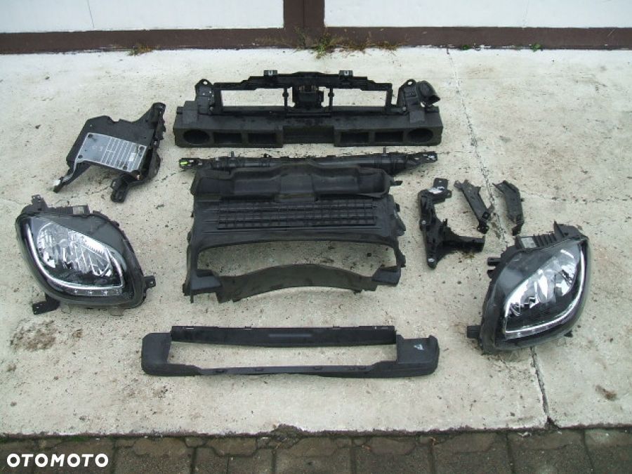 SMART FORTWO 453 MASKA BŁOTNIK ZDERZAK LAMPY WZMOCNIENIE CHŁODNICE PRZÓD - 9
