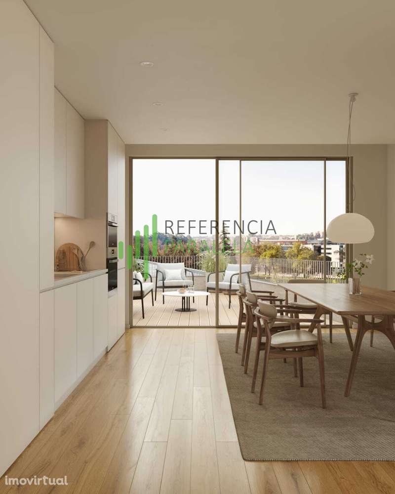 Novo apartamento T3 com dois terraços menos a 1km da praia - Grande imagem: 4/13