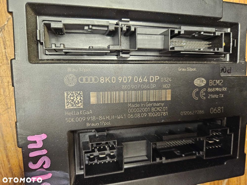 Moduł 8K0907064DP Sterownik Komputer Komfortu Audi A4 B8 A5 Q5 Europa - 2