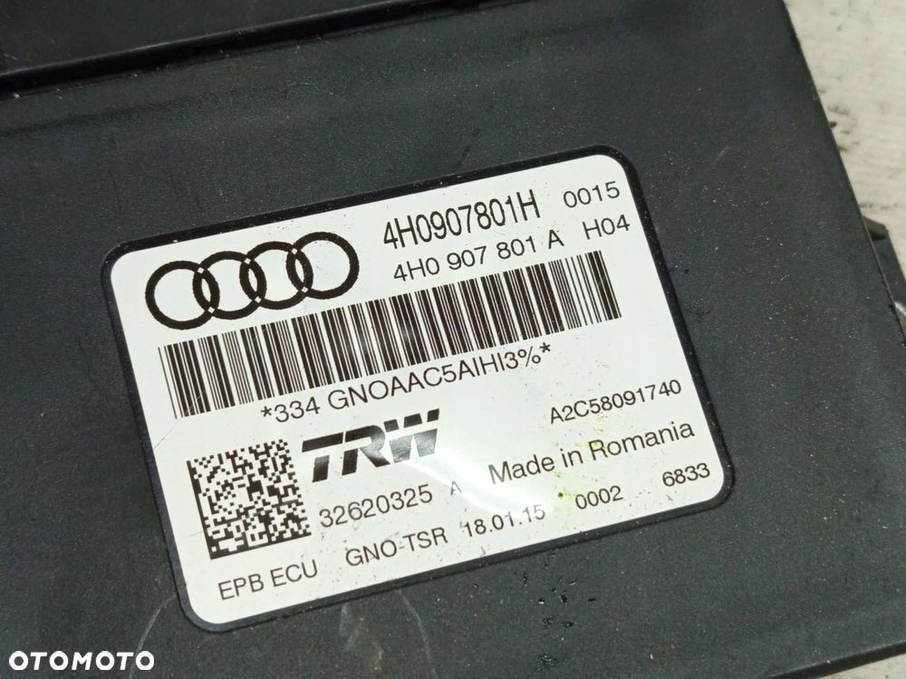 MODUŁ STEROWNIK HAMULCA RĘCZNEGO AUDI A6 C7 4H0907801H - 5