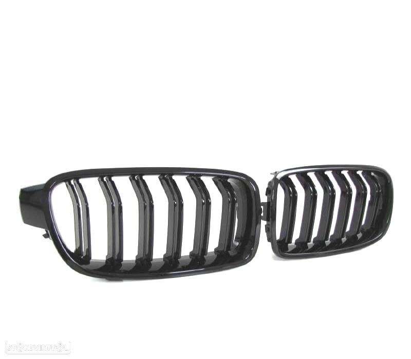 GRELHAS FRONTAIS BMW F30 F31 LOOK M3 PRETO BRILHANTE - 5