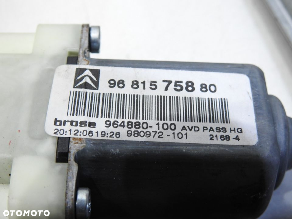 MECHANIZM PODNOŚNIK SZYBY PRAWY PRZÓD CITROEN C4 - 10