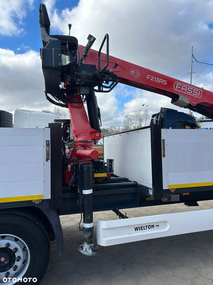 Wielton BURTOWA + HDS DŹWIG FASSI F215AS / BURTA 80 CM WYSOKIE / OŚ PODNOSZONA / OSIE SAF / PODPORY HYDRAULICZNE / IDEALNA DO BUDOWLANKI !! - 29