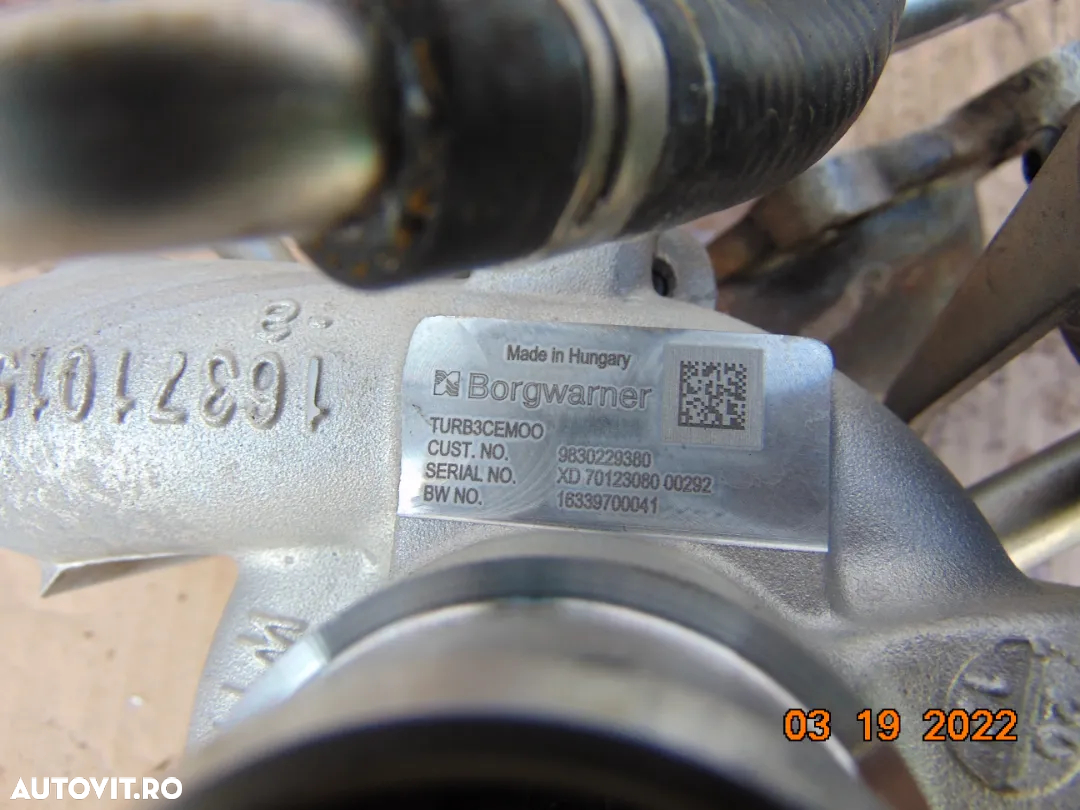 turbina Opel 1.2 Crossland Grandland Corsa f Peugeot 3008 308 2008 208 2007 partner Citroen c3 c4 c - 3