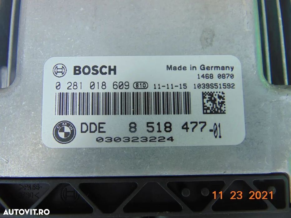 Calculator Motor BMW f10 2.0 f11 cutie automata ECU dezmembrez - 2