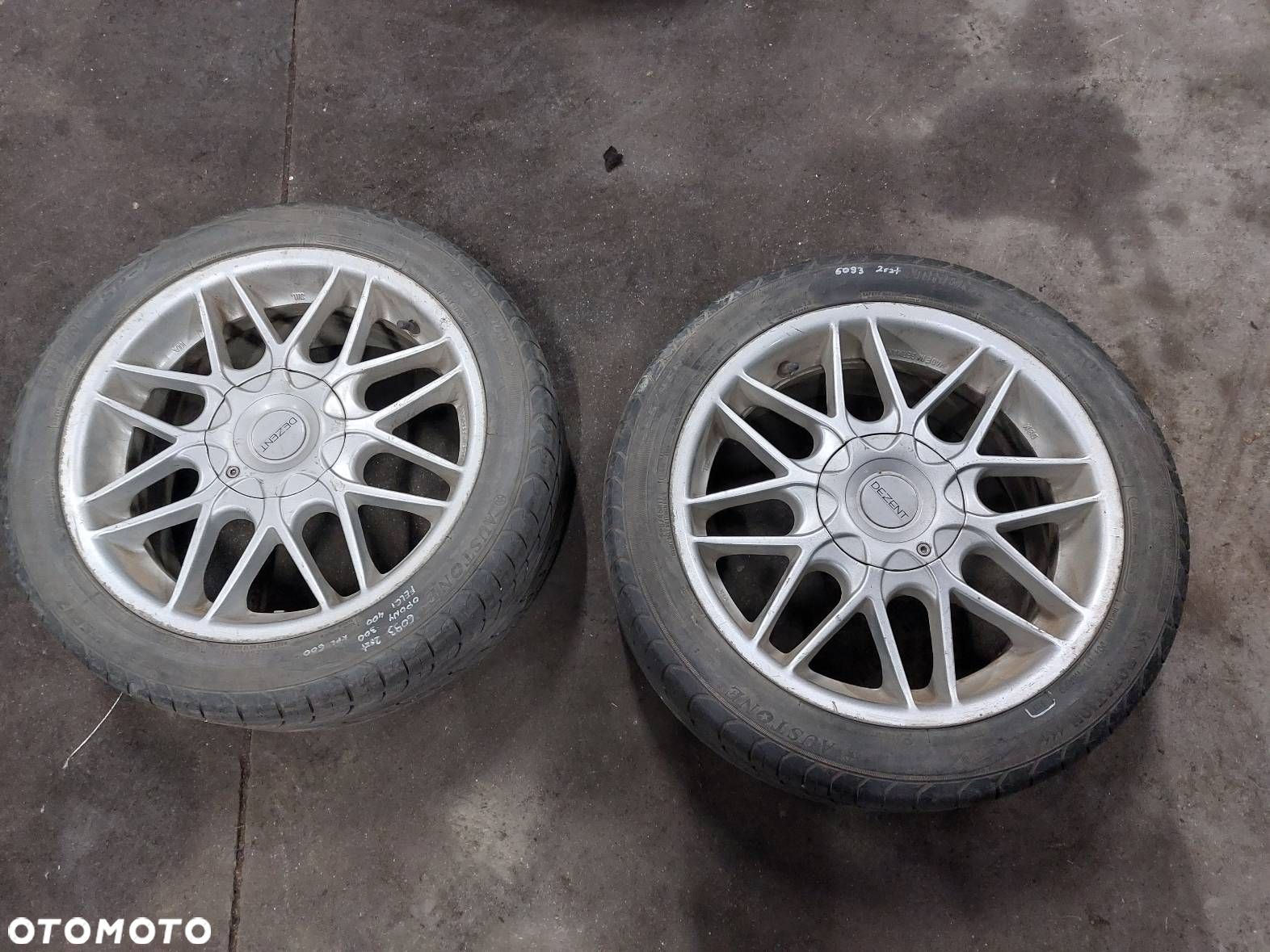 FELGI ALUMINIOWE 2 SZT DEZENT 4x100 17 CALI  ET35 FI60,1 - 1