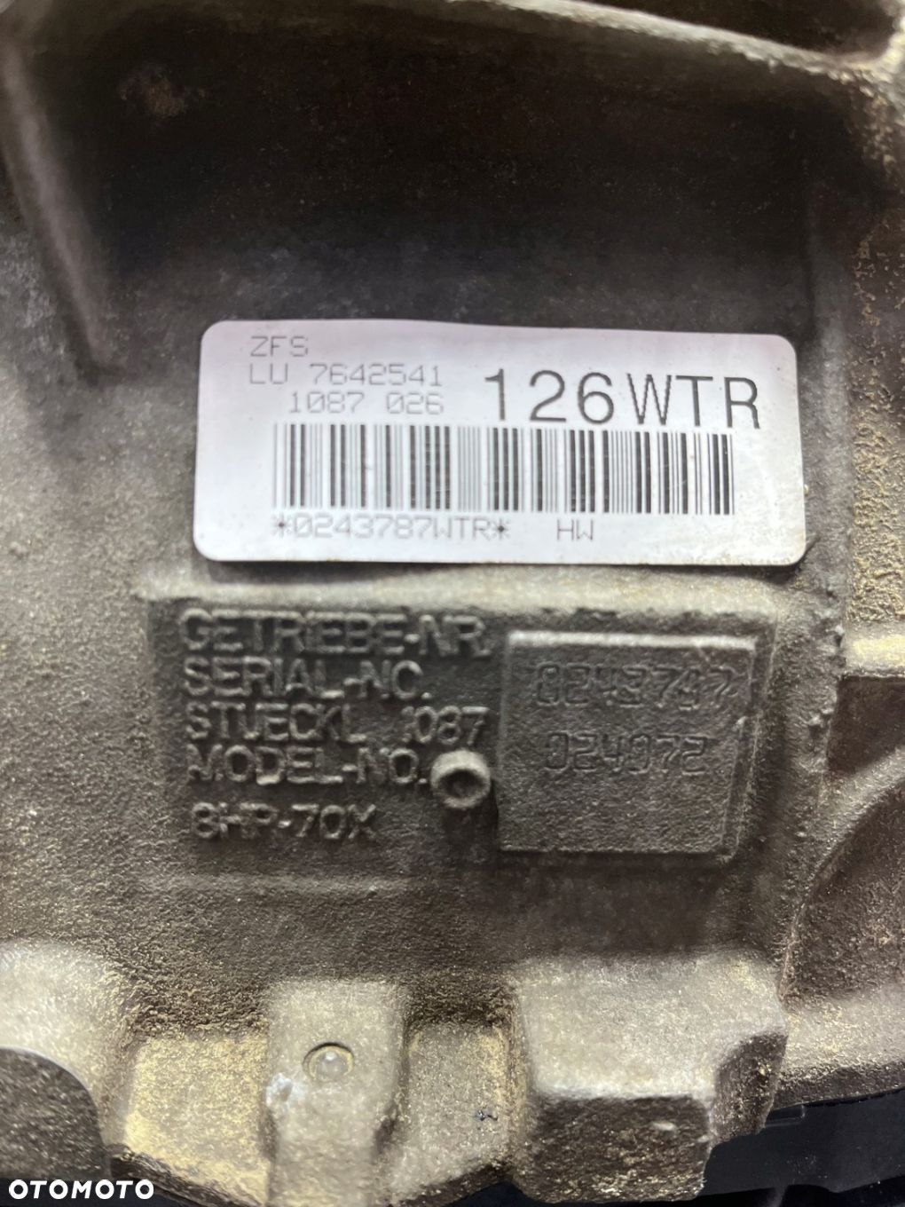 BMW X1 F25 F30 F31 DIESEL SKRZYNIA BIEGÓW AUTOMATYCZNA 8HP-70X WTR 7642541 - 4