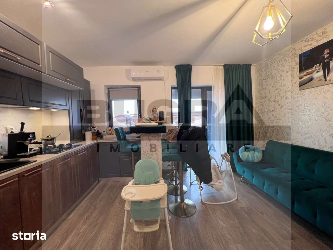 Apartament de 3 camere, 52mp, parcare, Apahida — fotografia 3