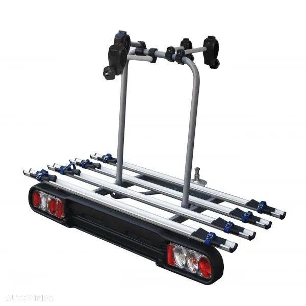Suport biciclete M-Way Foxhound 4 pentru 4 biciclete cu prindere pe carligul de remorcare,Nou_Pret Importator, emitem Factura & Garantie - 1