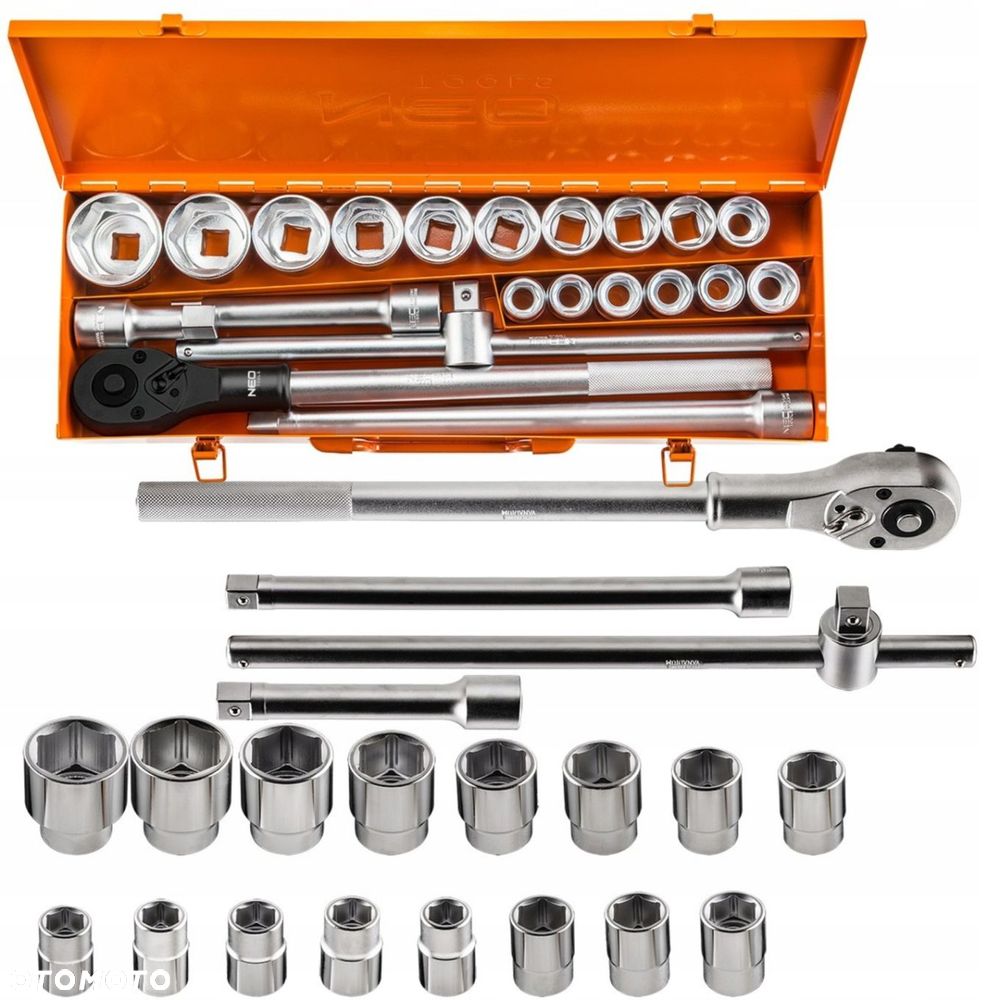 NEO KLUCZE NASADOWE ZESTAW KLUCZY NASADOWYCH 3/4" ZESTAW 21 SZTUK 08-061 - 8