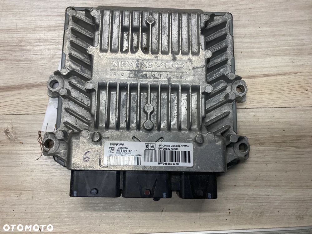 KOMPUTER STEROWNIK SILNIKA ECU CITROEN C5 5WS40318HT - 1