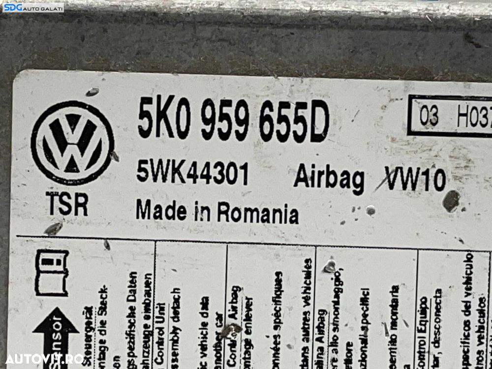 Unitate Modul Calculator Control Airbag Volkswagen Golf 5 2004 - 2008 Cod 5K0969655D [L3759] - 2