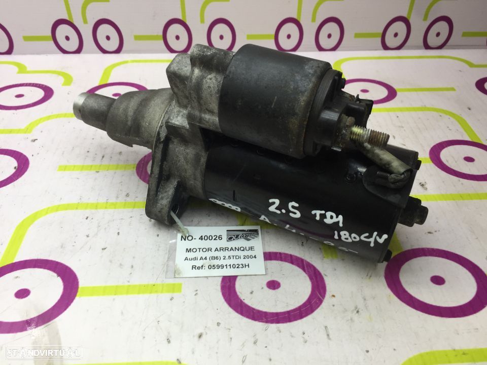 Motor Arranque Audi A4 (B6) 2.5TDi 163Cv de 2004 - Ref: 059911023H- NO40026 - 2