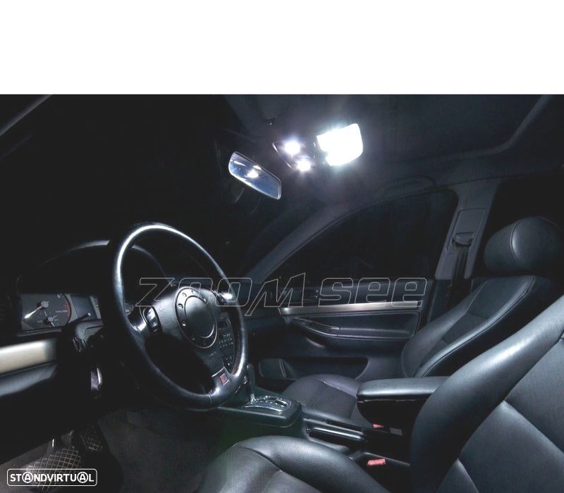 KIT COMPLETO 12 LAMPADAS LED INTERIOR PARA AUDI A4 B5 SEDAN 96-01 - 5