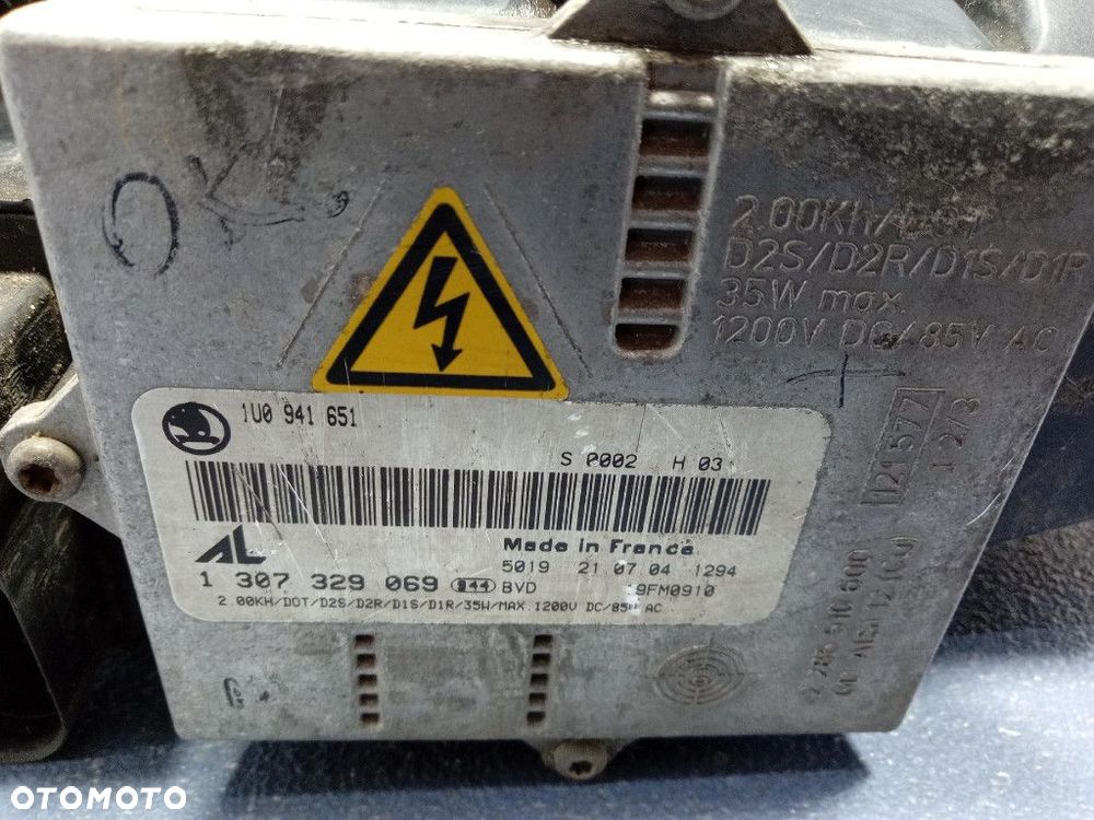 SKODA OCTAVIA I LIFT REFLEKTOR LEWY XENON EU 1U1941015G - 11