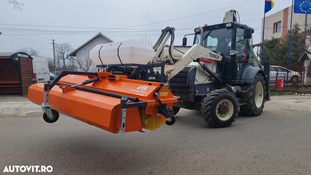 Perie asfalt cu colector si sistem stropire 200 cm - 3