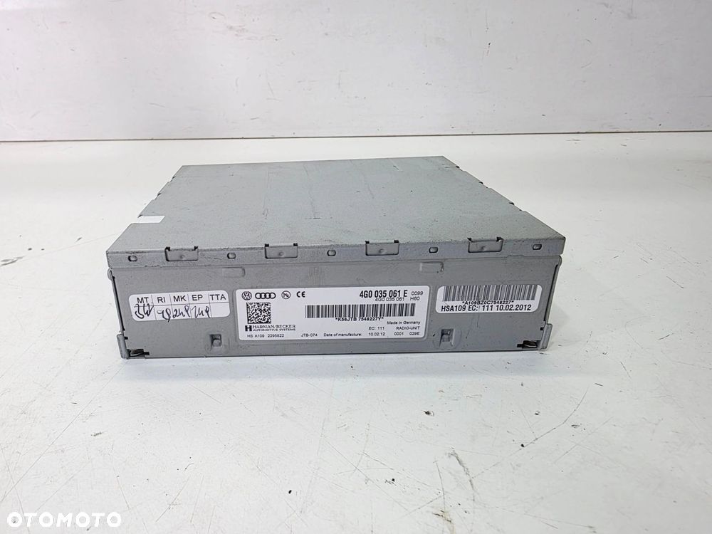 TUNER MODUŁ RADIOWY RADIA AUDI A4 B8 A5 8T Q5 8R A6 A7 LIFT 4G0035061E - 3