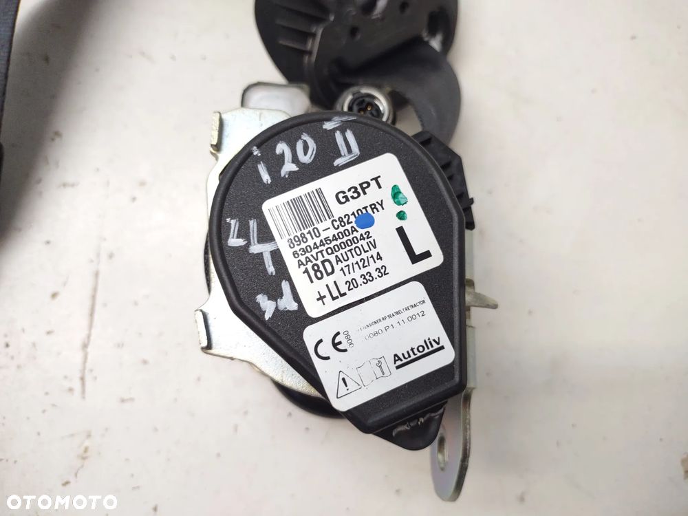PAS BEZPIECZEŃSTWA 89810-C8210 HYUNDAI I20 II 3 DRZWI COUPE LEWY TYLNY ORYGINAŁ - 2