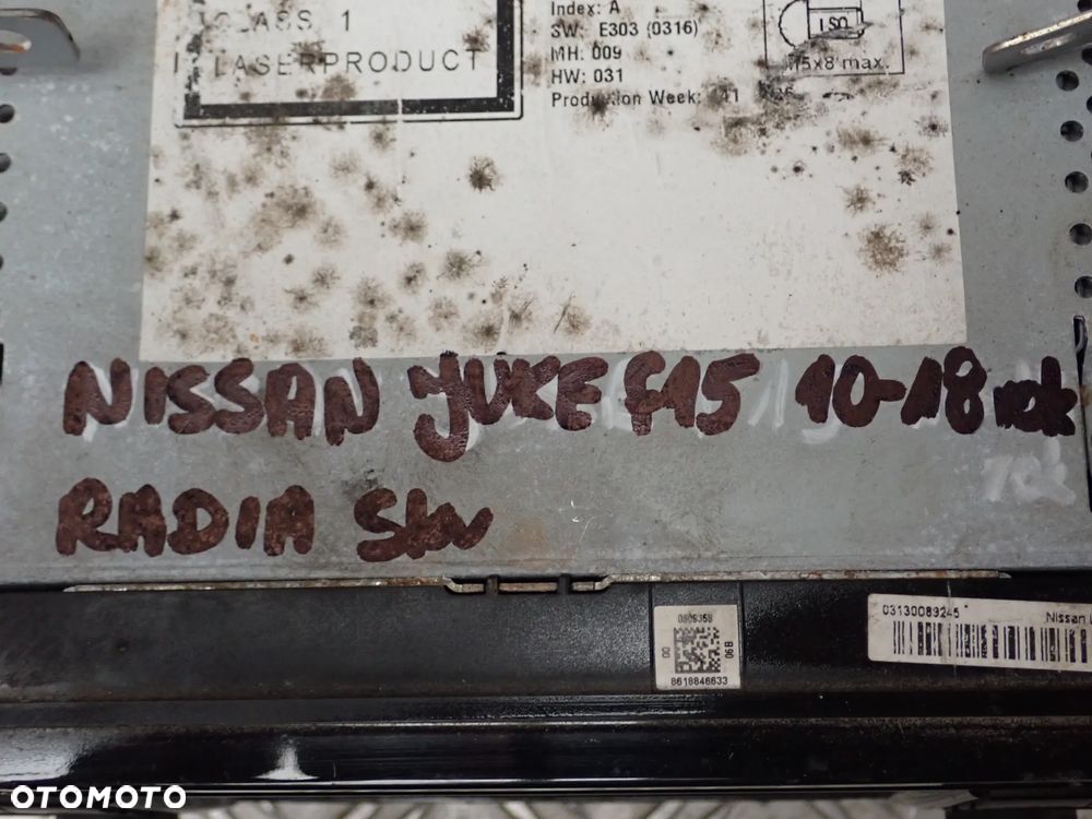 RADIO NAWIGACJA -  NISSAN JUKE F15 400 SKODA SUPERB/ YETI, HYUNDAI I40, MAZDA 5, OPEL COMBO II, HYUNDAI IX 35, PEUGEOT 208, MERCEDES W221, SKODA 5J0035161A, MERCEDES W221 LIFT 1036900743 - 3