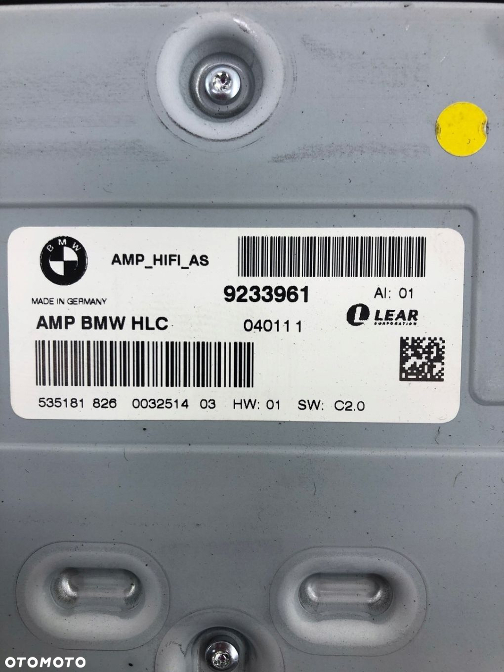 BMW E84 X1 WZMACNIACZ SYSTEMU HIFI 9233961 - 3