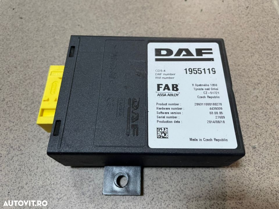 unitate cabina cds4 fab daf euro6 1955119 - 1
