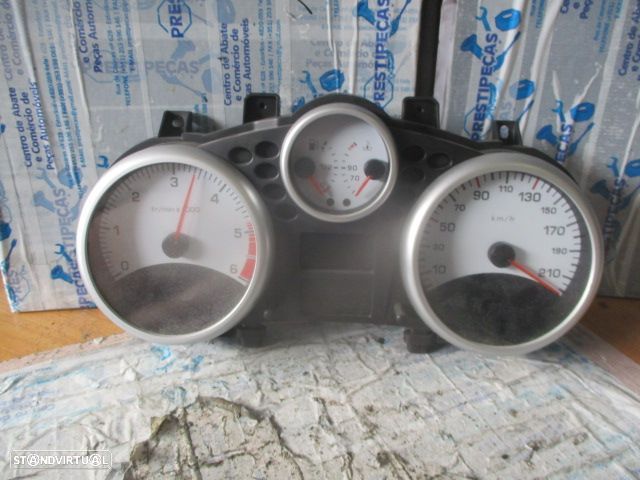 Quadrante 9666637280 PEUGEOT 206+ 2010 1.4HDI KM/H Digital PEUGEOT 206 + 2010 1.4HDI 70CV 5P CINZENTO KM/H  Digital - 5