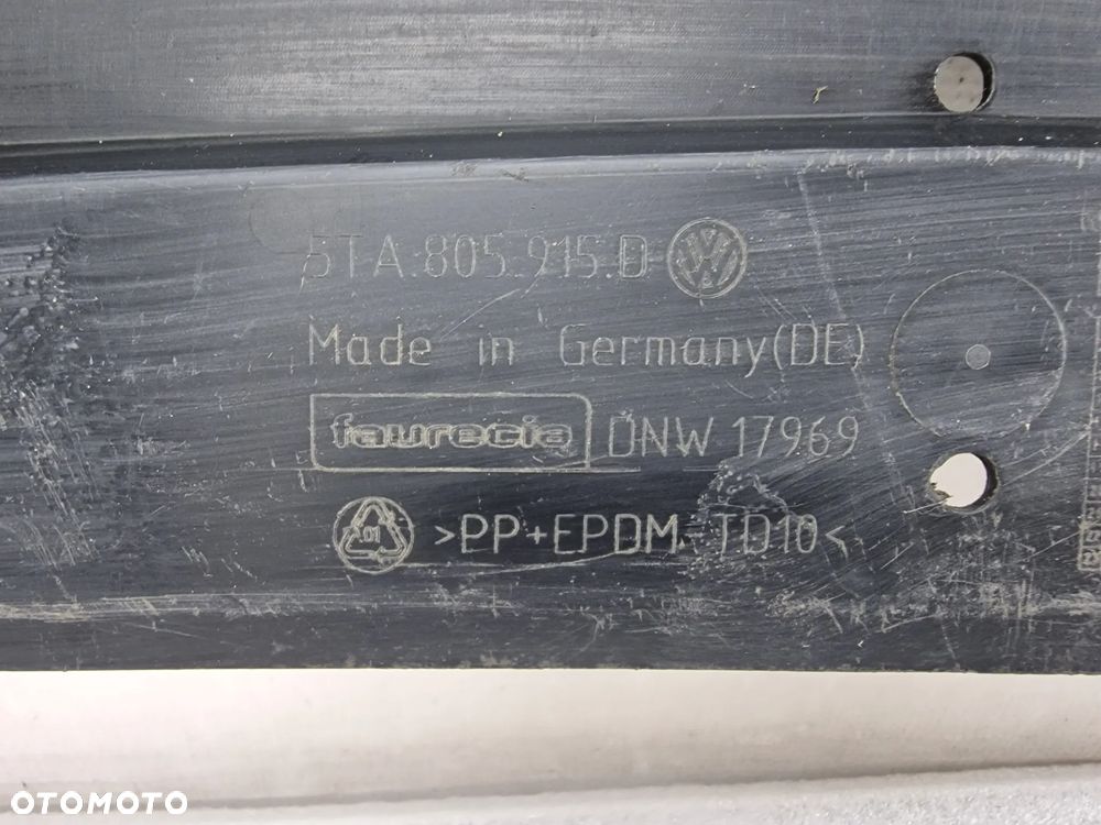 VW TOURAN III 5TA 15- OSŁONA / PŁYTA POD ZDERZAK PRZEDNI , NR 5TA805915D , NR AUKCJI OSŁ708 - 7