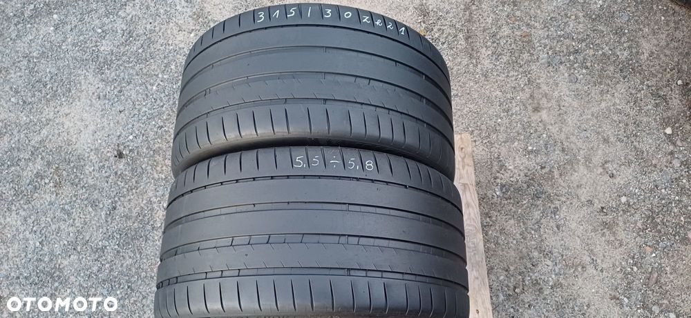 315/30R21 105Y MICHELIN , dwie używane opony letnie.